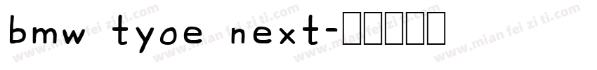 bmw tyoe next字体转换